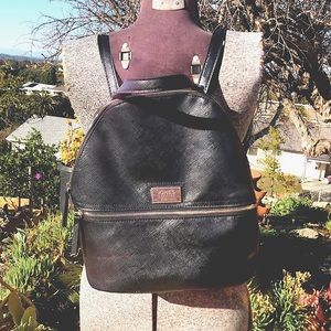 COPY - Jones New York beautiful black backpack / purse Handbag adjustable straps